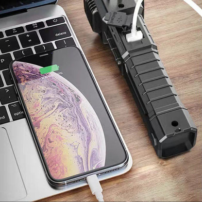 Power bank zoomable Custom Working Light Torch Car Emergency Hammer Led lantern Torch light Flashlights